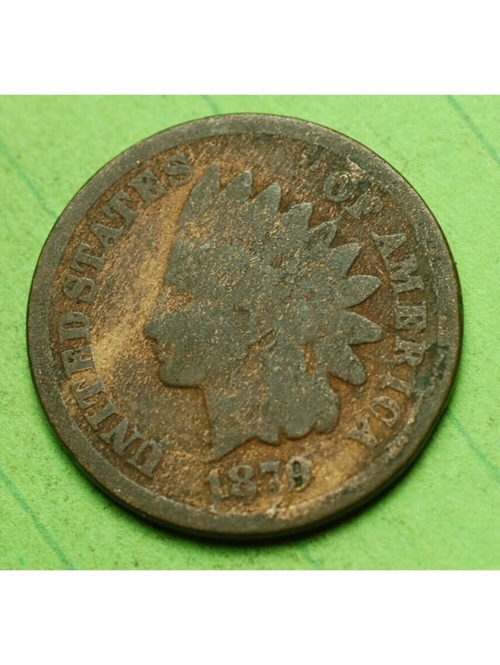 W815 1879 Indian Head Cent Penny 1c - Check Out Our 🔥🔥1870's🔥🔥